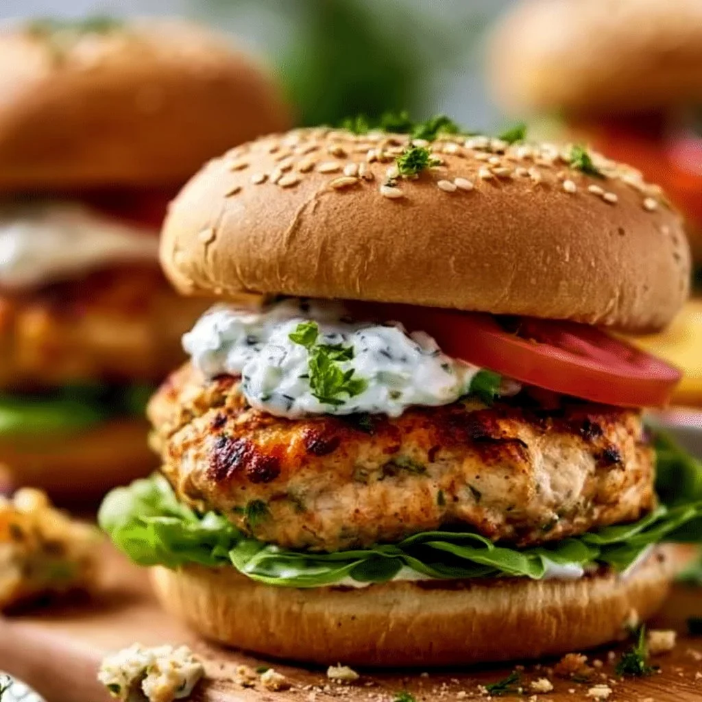 Greek Chicken Burgers