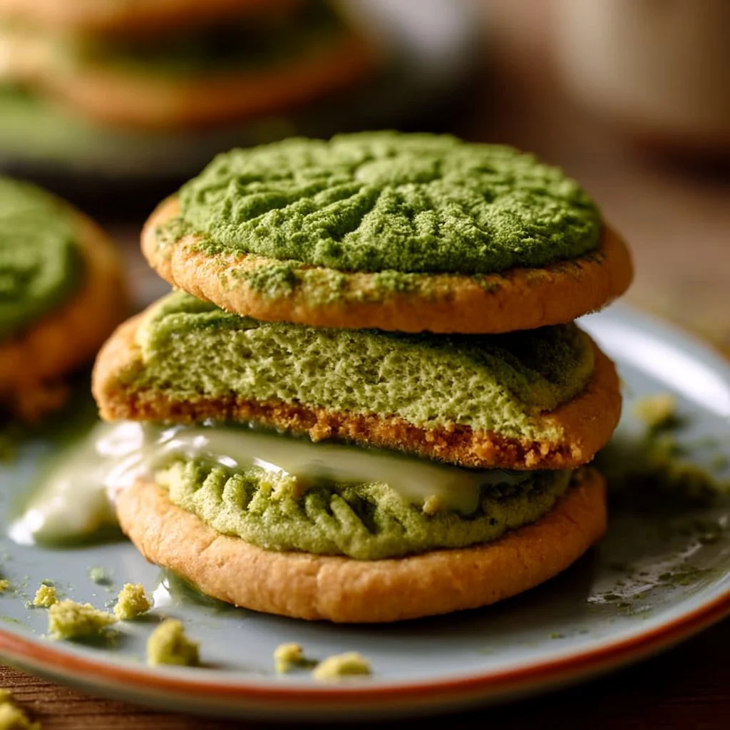 Green Tea Mousse Cookies