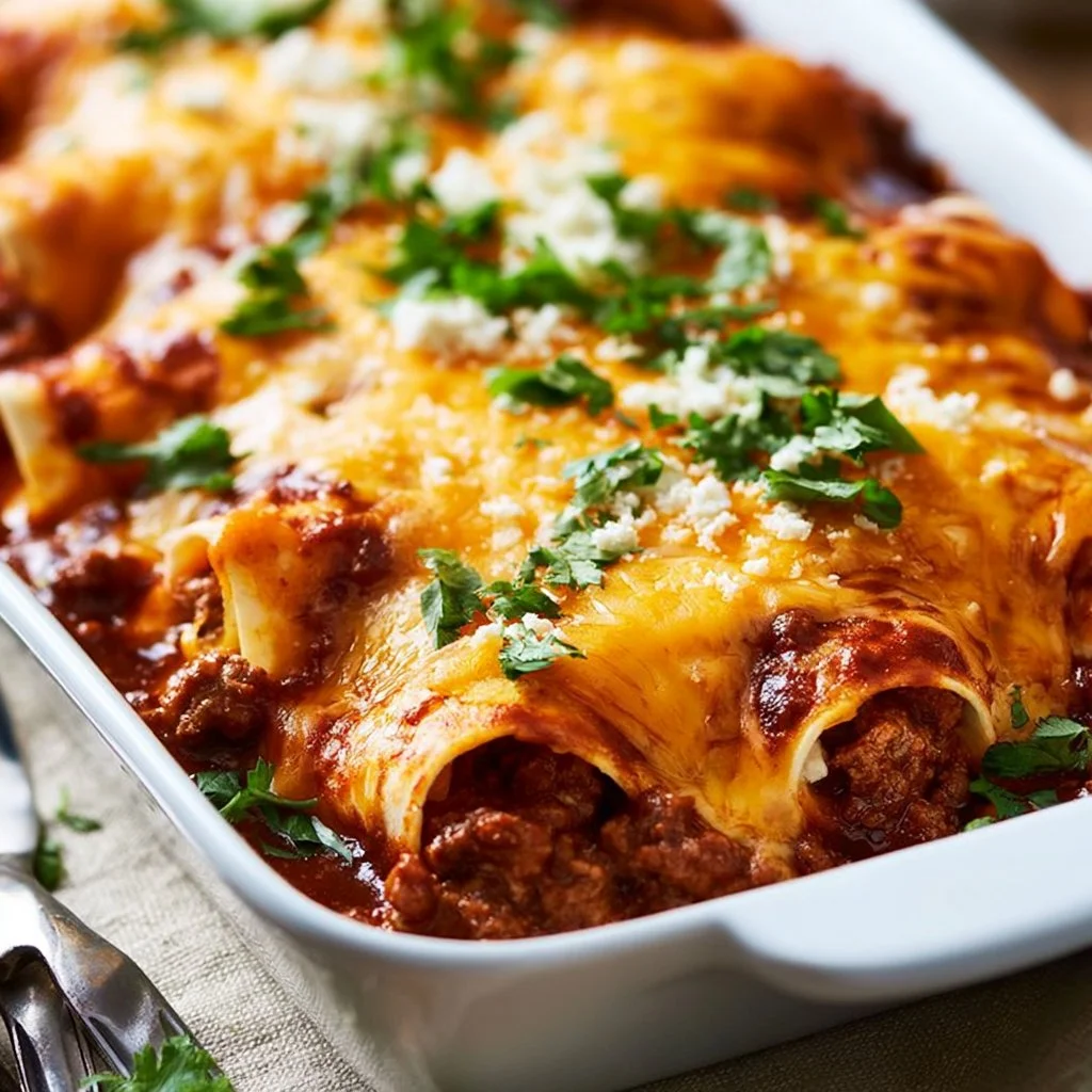 Ground Beef Enchiladas
