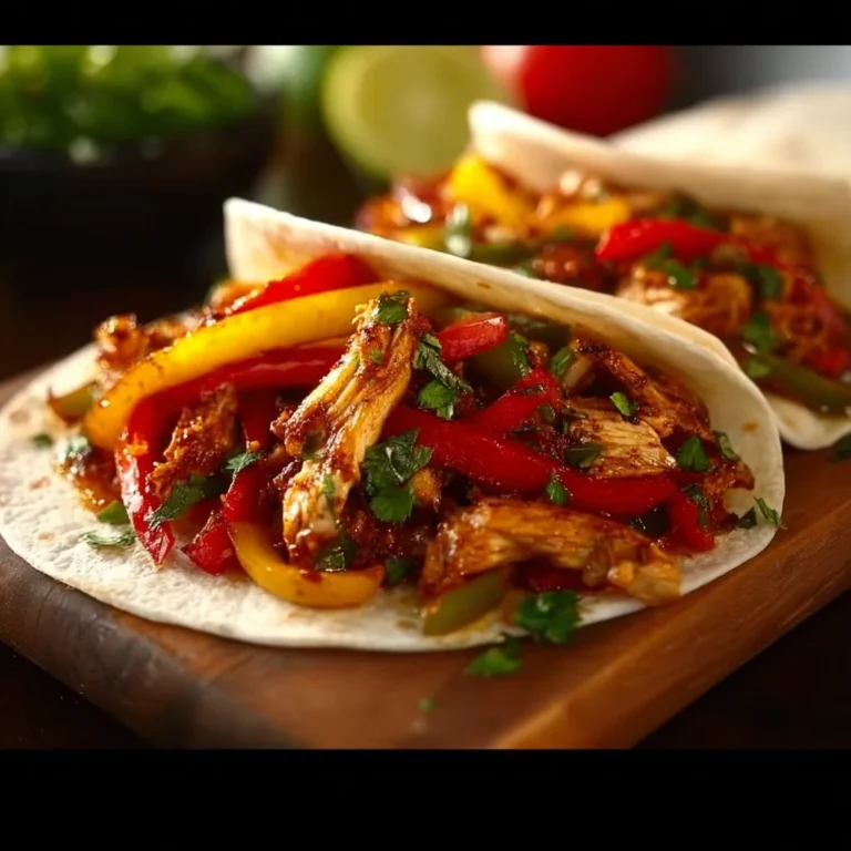 Hawaiian Chicken Fajitas served with colorful bell peppers and grilled chicken.