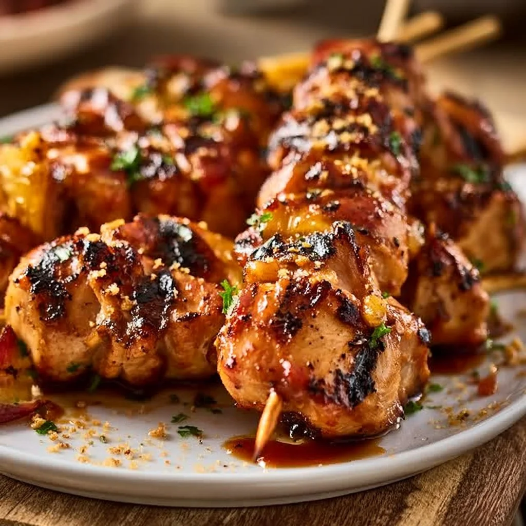 Hawaiian Huli Huli Chicken Kebabs