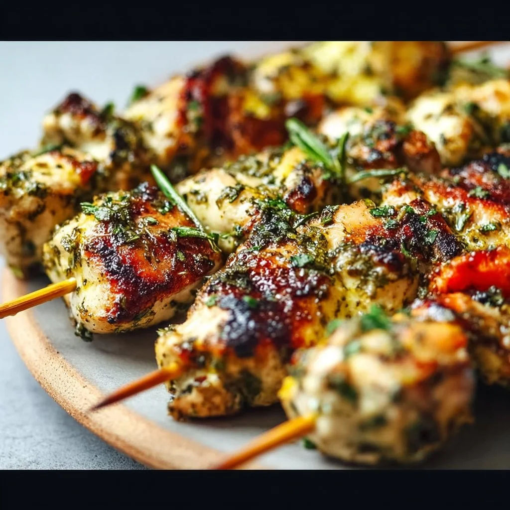 Herb-Infused Keto Grilled Chicken Skewers