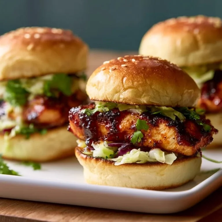 Honey Chipotle Chicken Sliders served on a platter