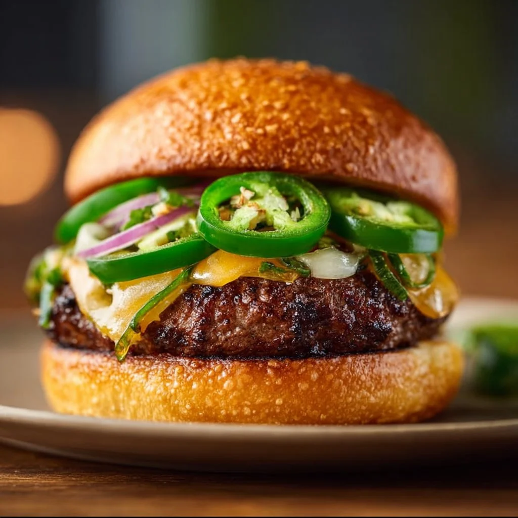 Jalapeño Onion Smash Burger