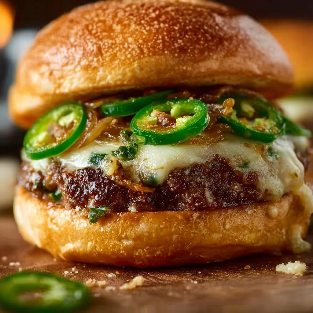 Jalapeño Onion Smash Burger