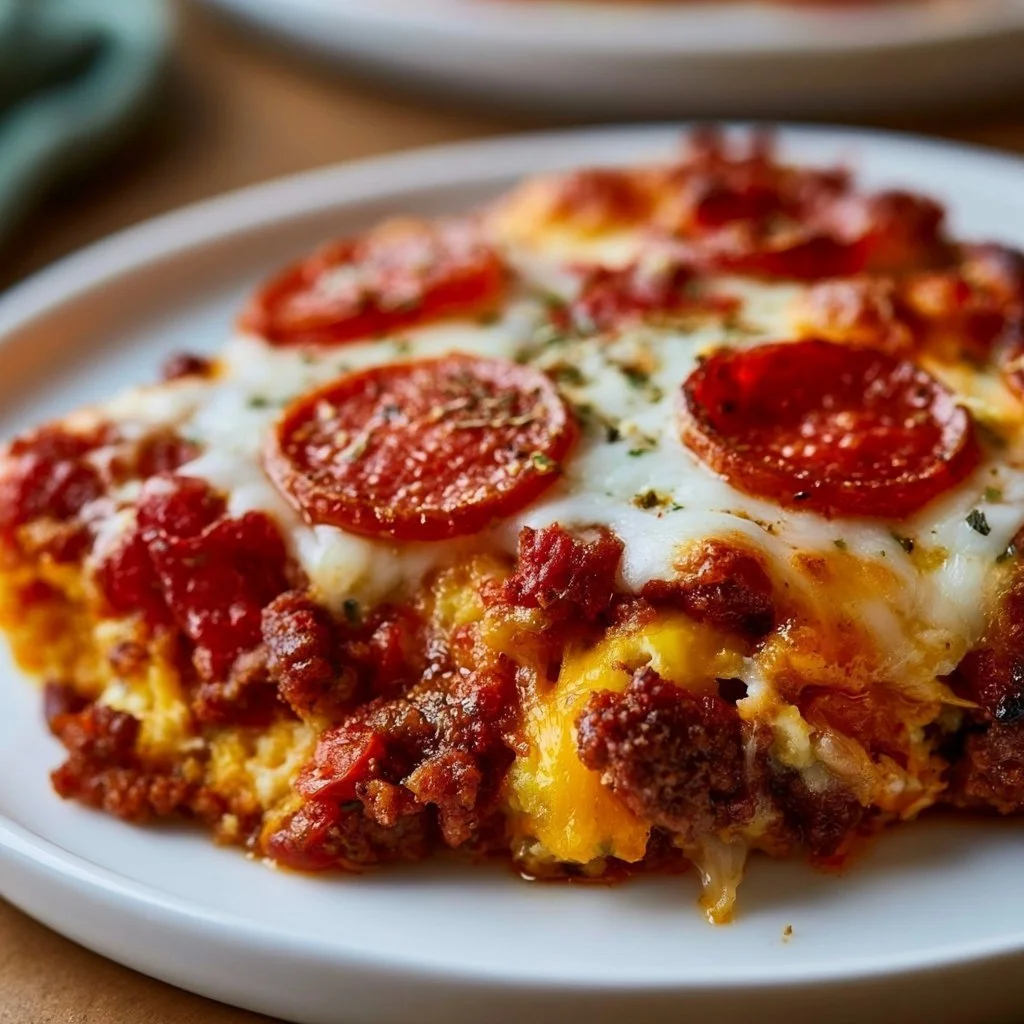 Low Carb Pizza Casserole (Easy, Cheesy & Family-Approved)