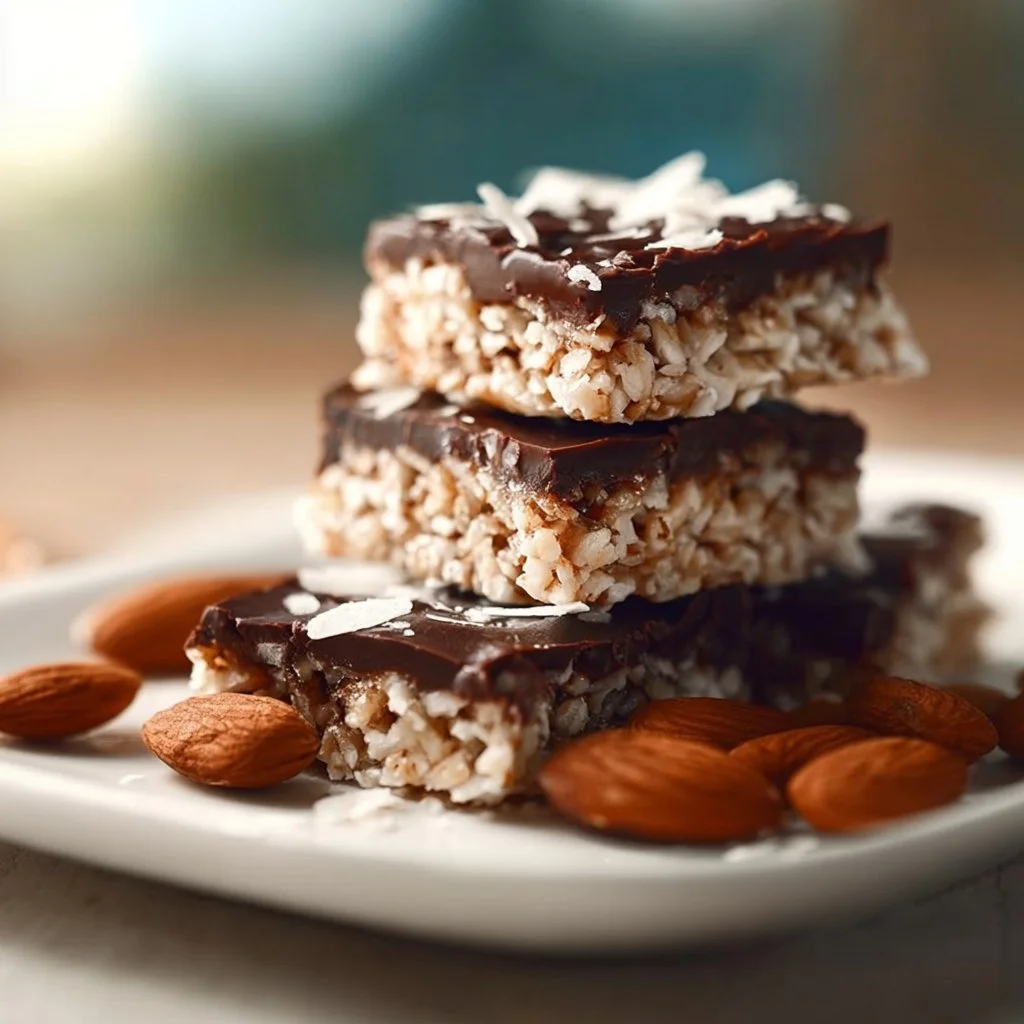 Nutty No Bake Almond Joy Bars