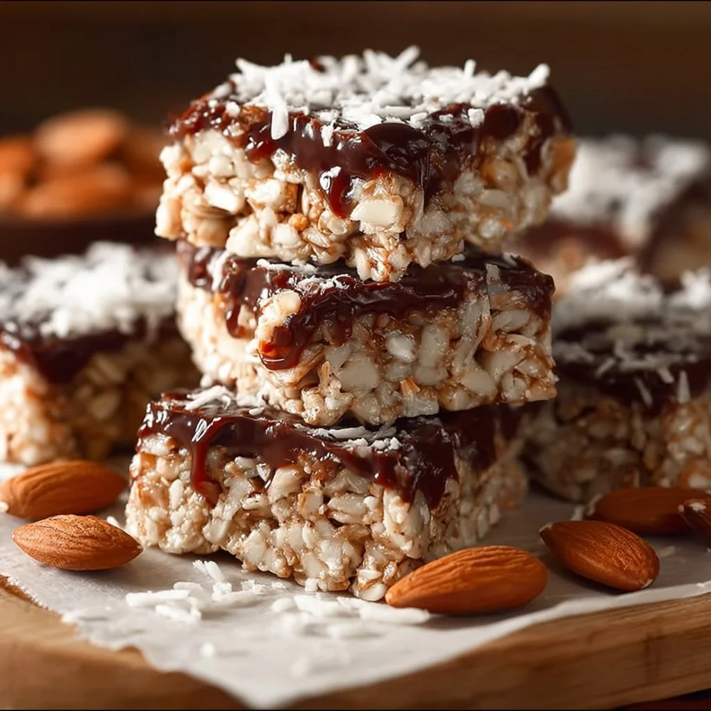 Nutty No Bake Almond Joy Bars