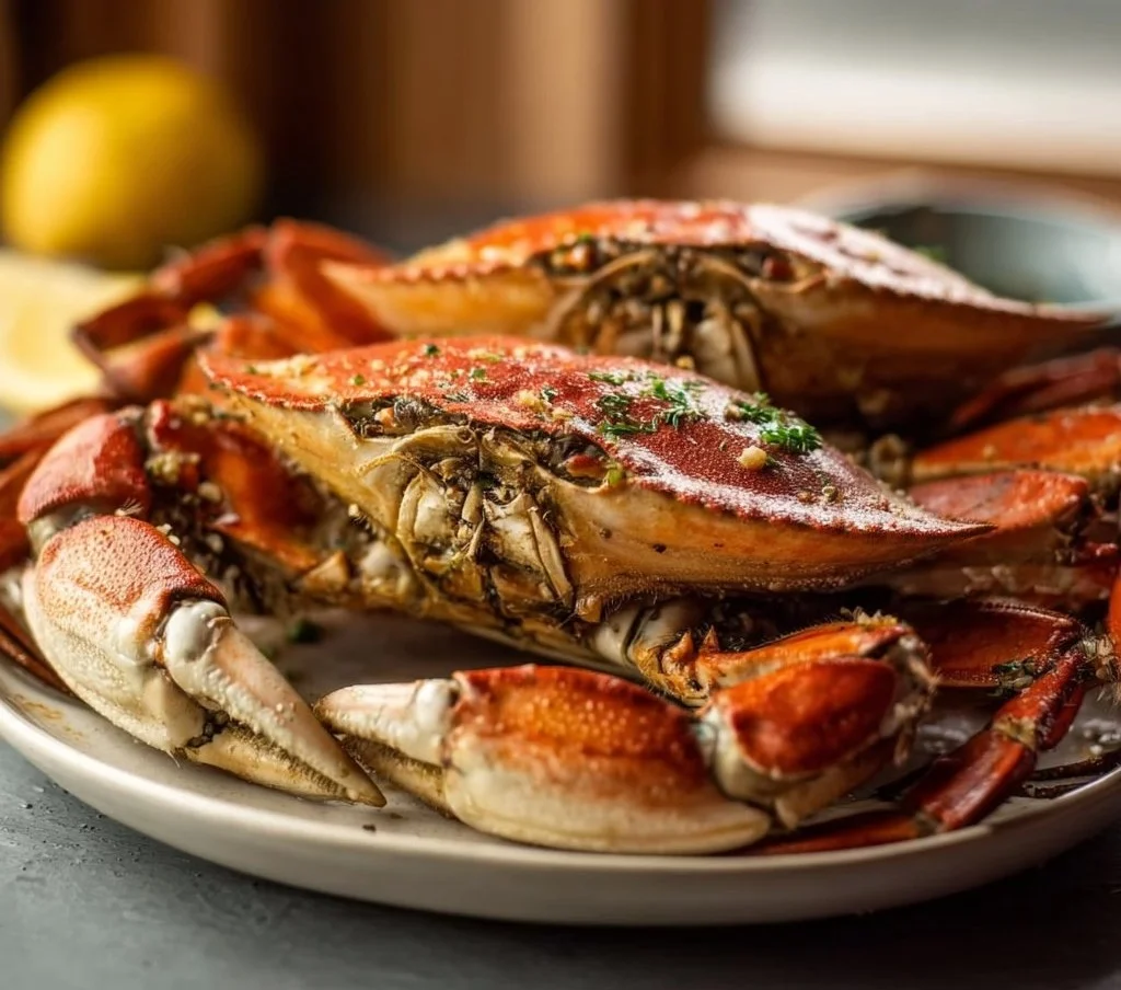 Oven Roasted Dungeness Crab