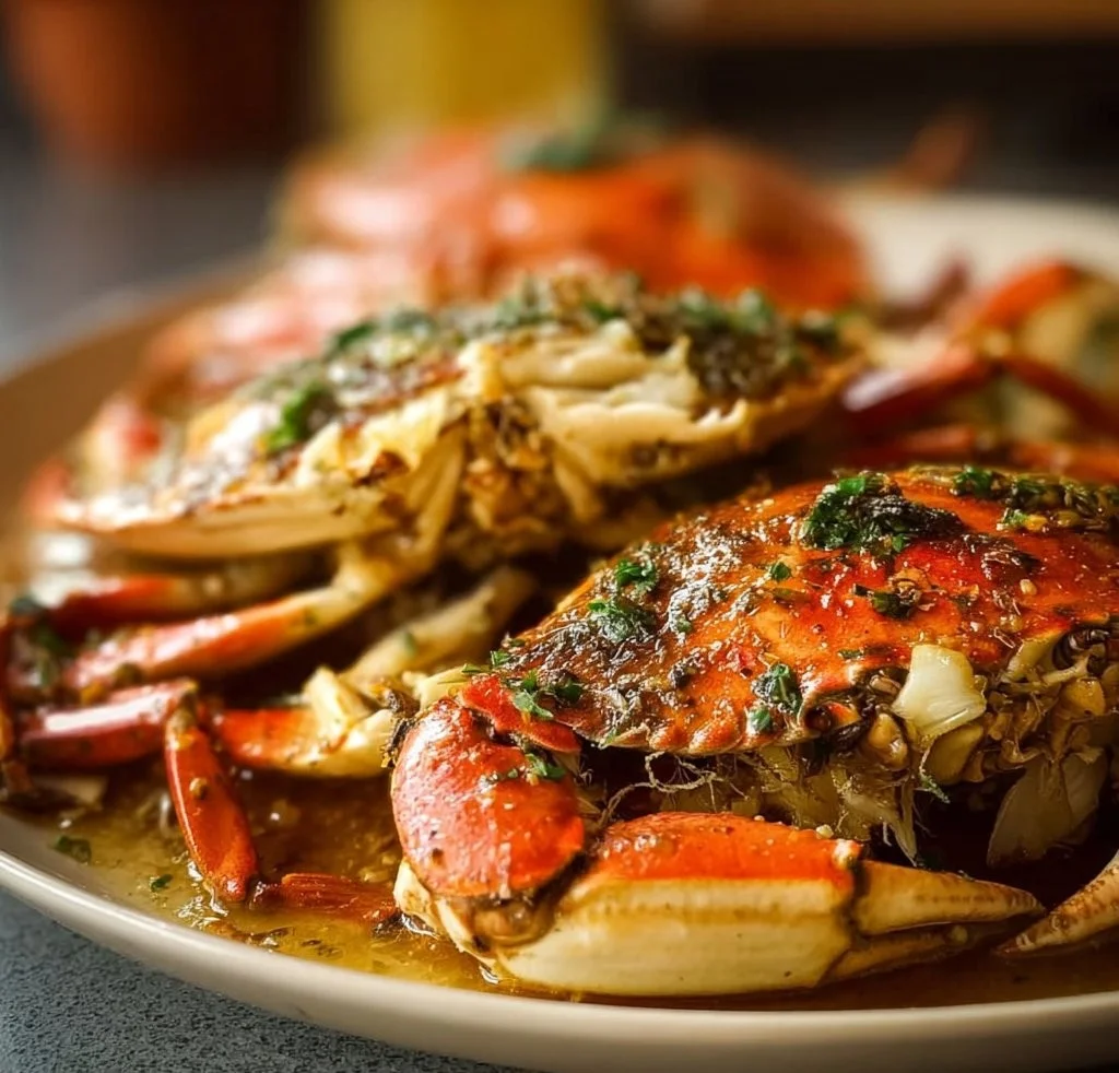 Oven Roasted Dungeness Crab