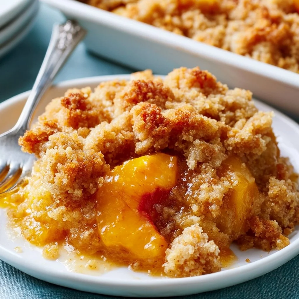 Peach Dump Cake