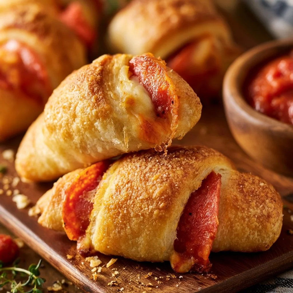 Pepperoni Pizza Crescent Rolls