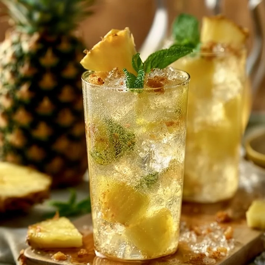Pioneer Style Sparkling Pineapple Lemonade