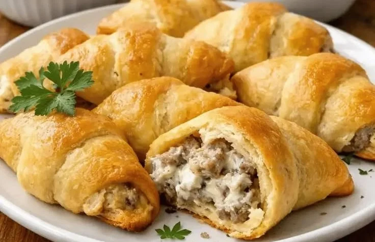 Sausage Cream Cheese Crescent Bites