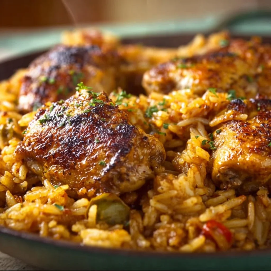 Savory Caribbean Chicken and Rice
