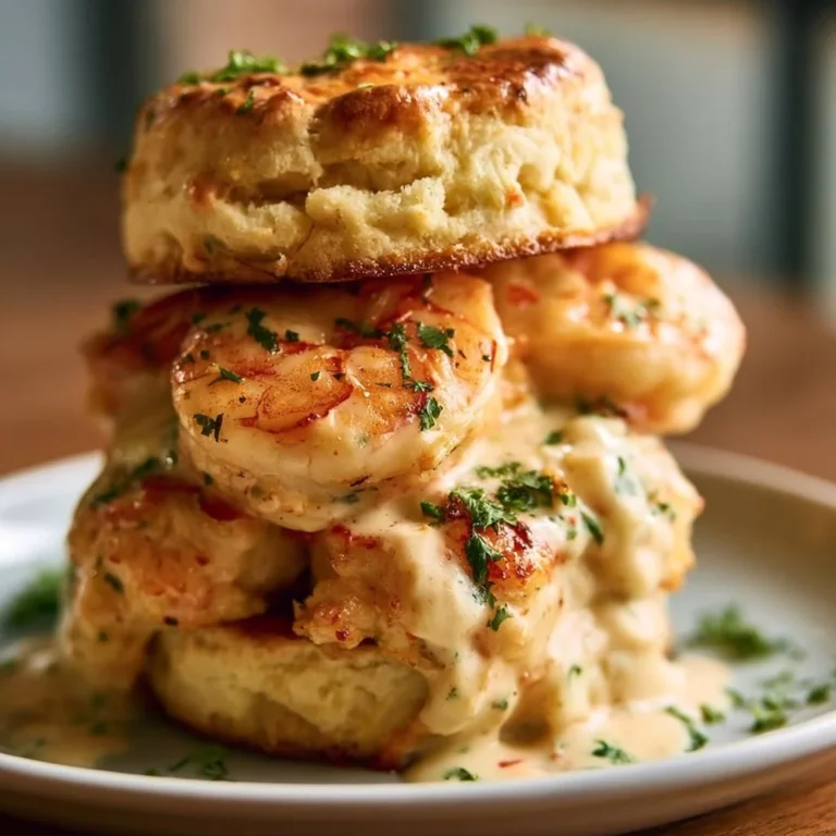 Delicious Shrimp and Crab Biscuit Melts displayed on a plate