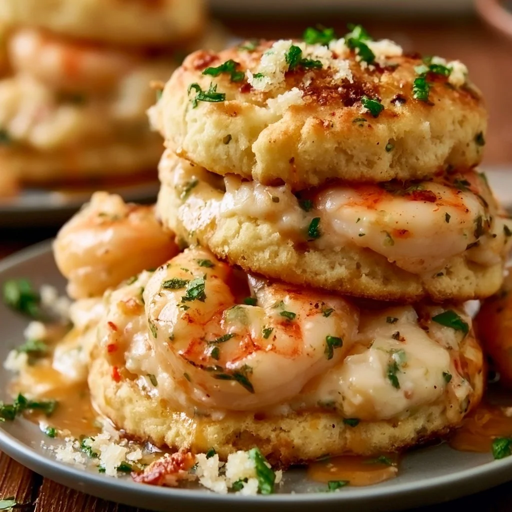 Shrimp and Crab Biscuit Melts