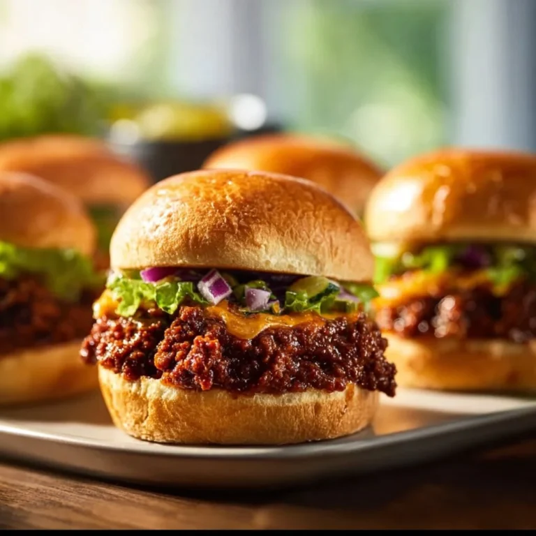 Delicious Sloppy Joe Smash Burgers stacked high with toppings