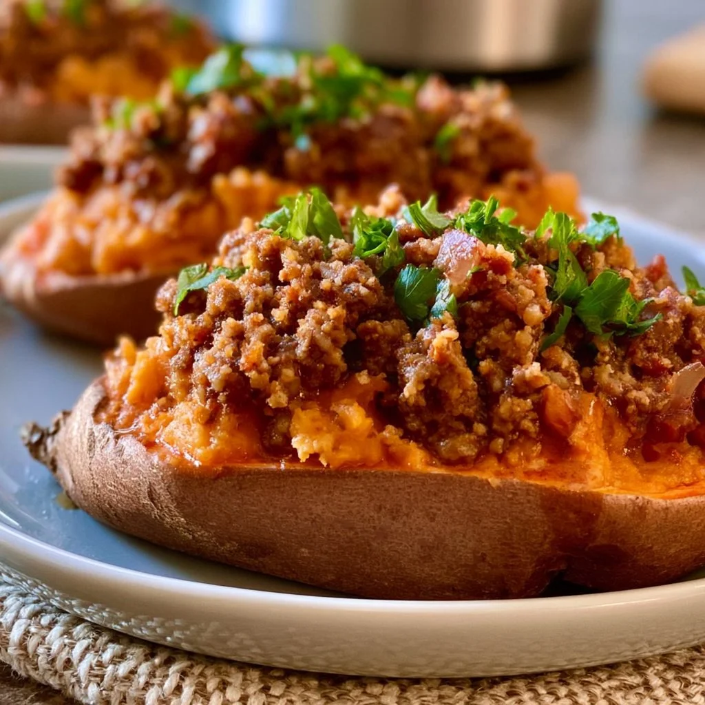 Sloppy Joe Sweet Potatoes