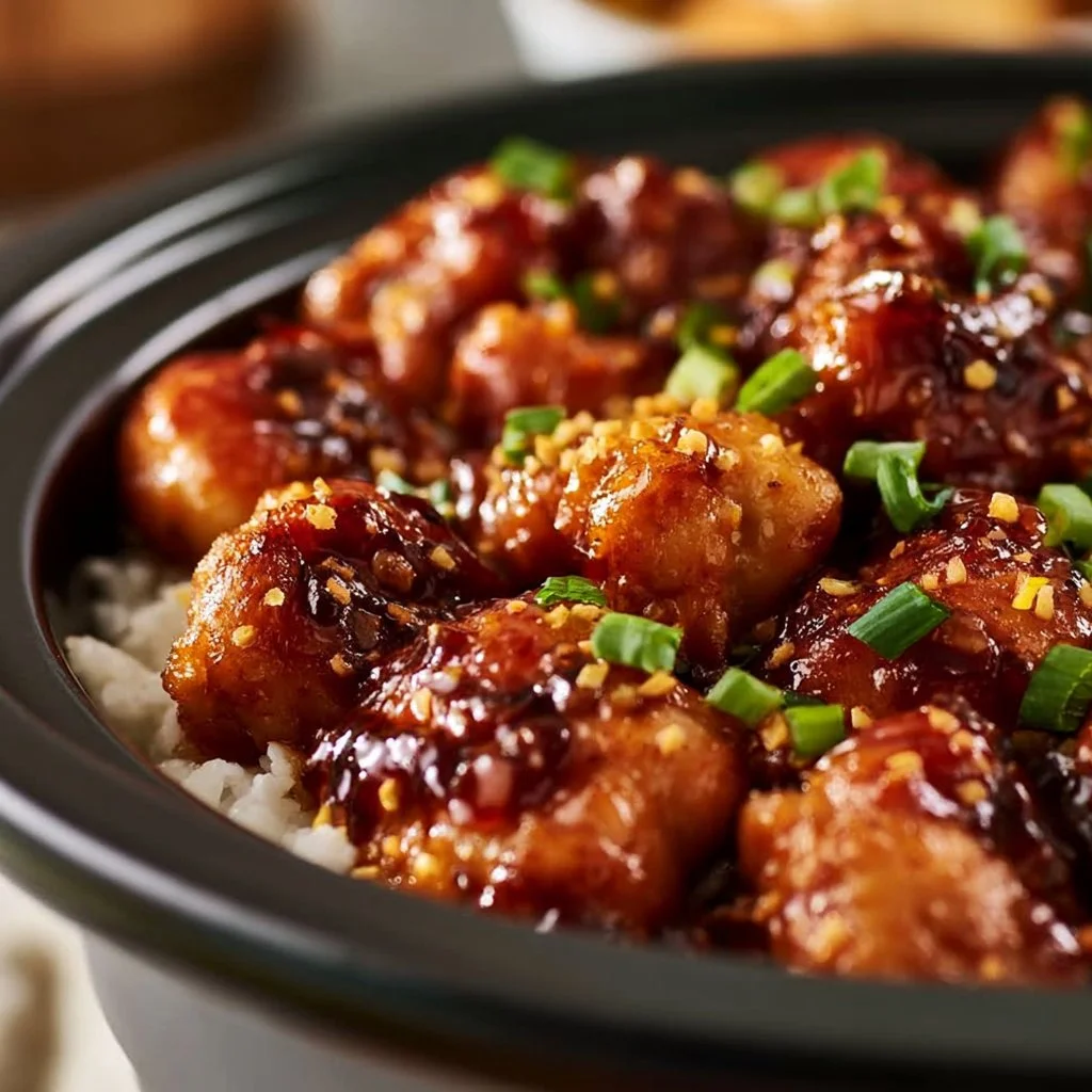 Slow Cooker General Tso's Chicken Recipe