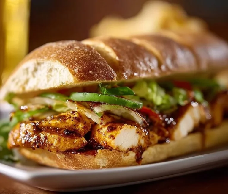 Spicy Cajun Chicken Sandwich with toppings and zesty sauce