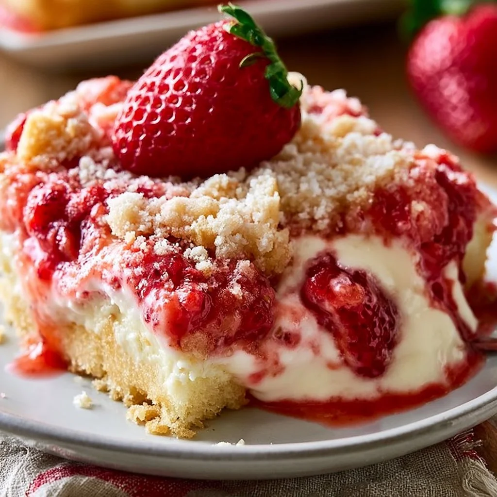 Strawberry Cheesecake Dump Cake Recipe