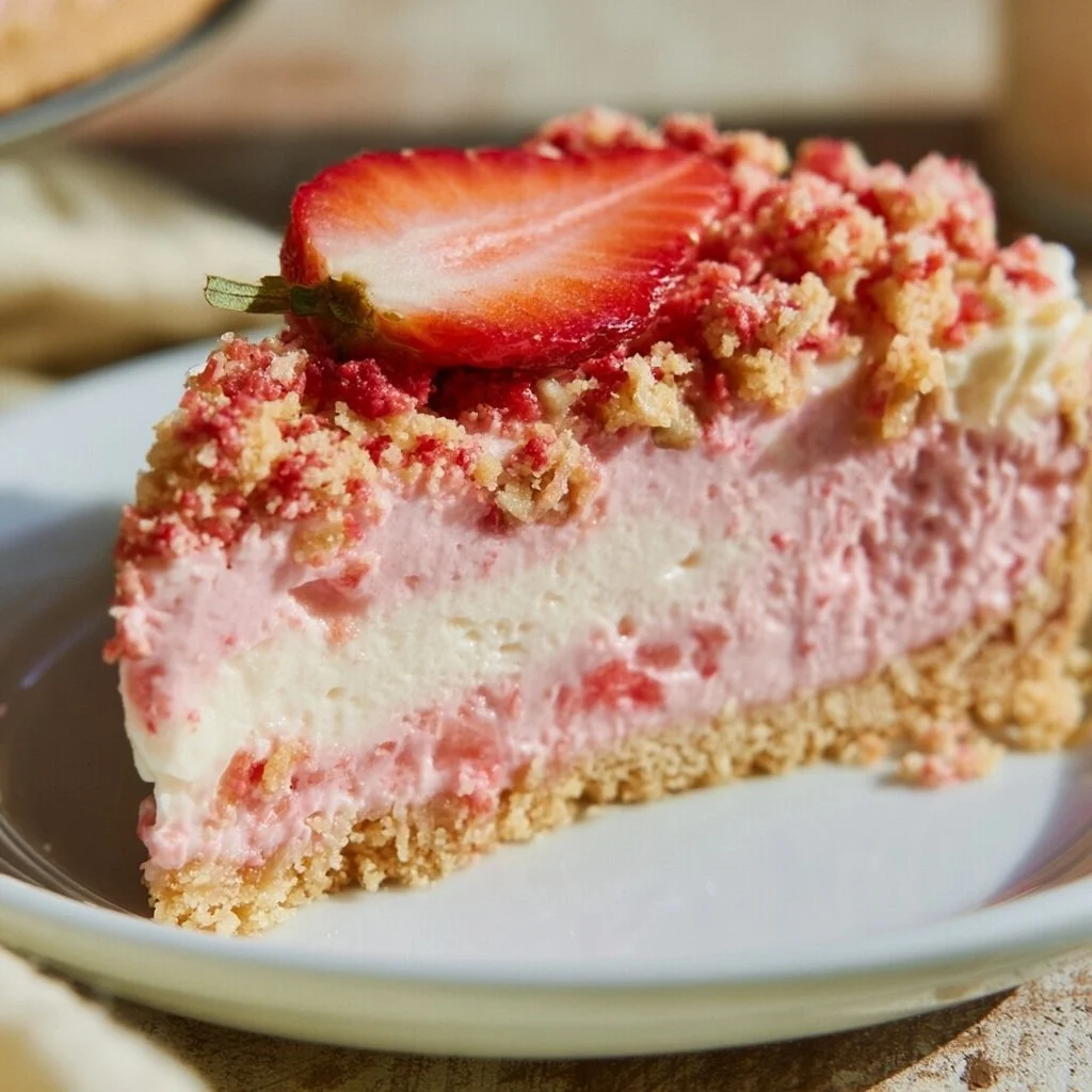 Strawberry Crunch Cheesecake