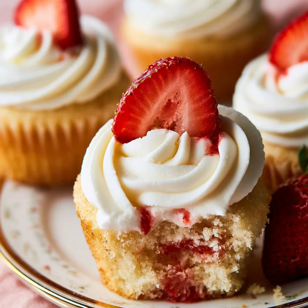 Strawberry Shortcake Cupcakes