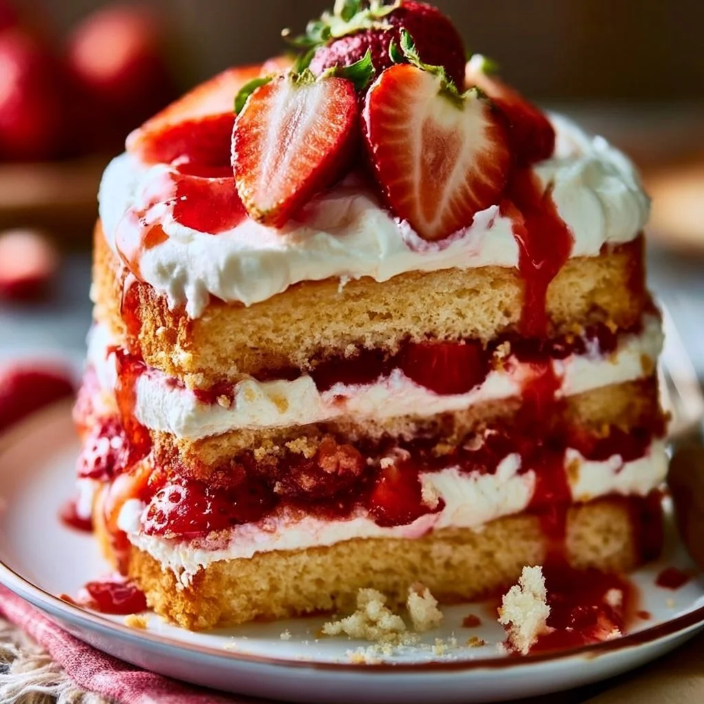 Strawberry Shortcake Layer Cake