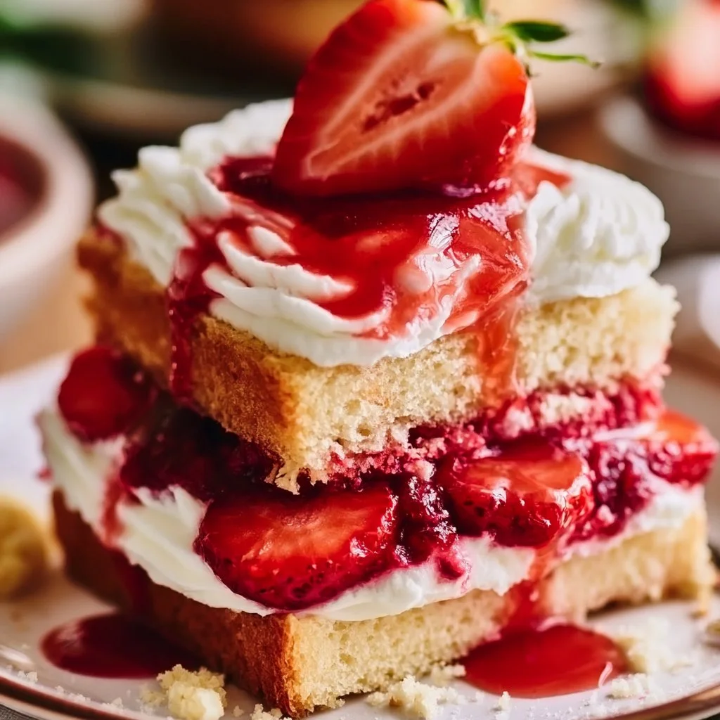 Strawberry Shortcake with Sponge Cake