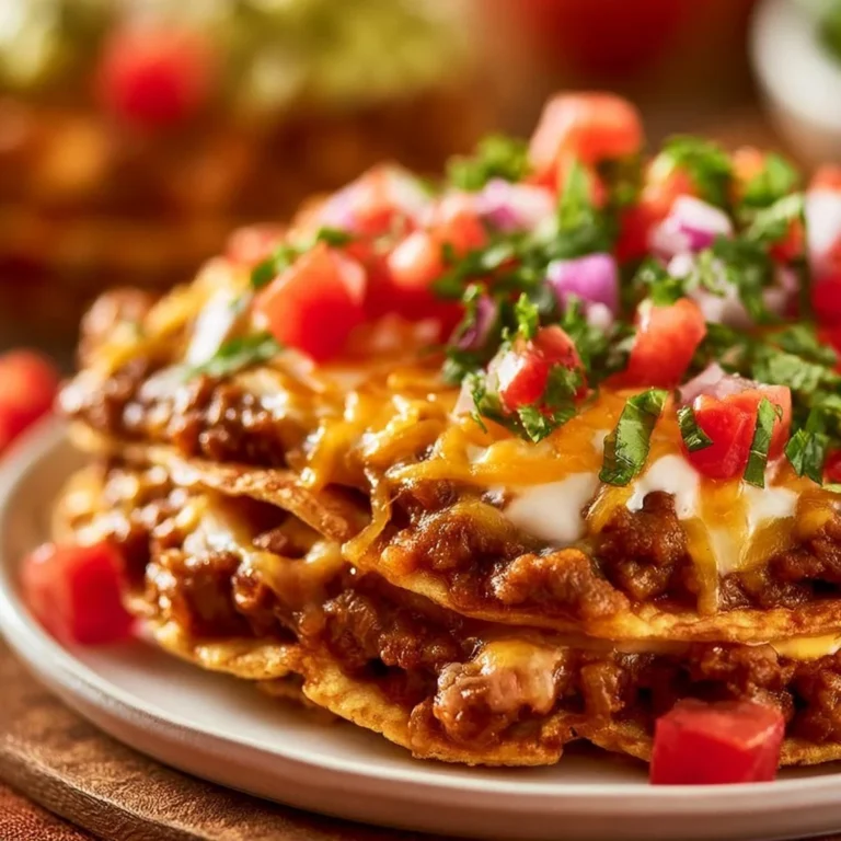 Taco Bell Mexican Pizza topped with cheese, tomatoes, and seasonings.