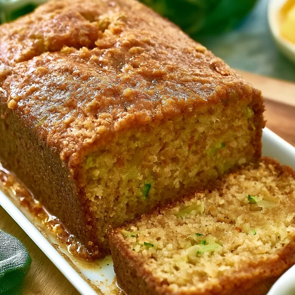 Zucchini Pineapple Bread Recipe: Delicious Twist for Food Lovers | Southern Zucchini Bread with Pineapple, Pineapple Zucchini Bread Slices, Tropical Zucchini Bread Recipe