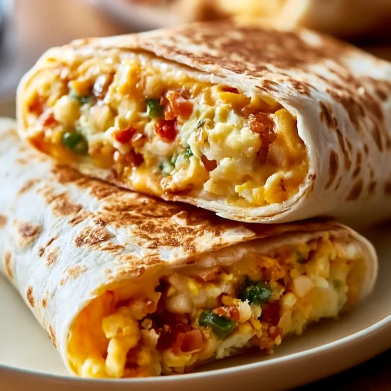 Delicious Breakfast Crunchwrap with eggs, cheese, and savory fillings