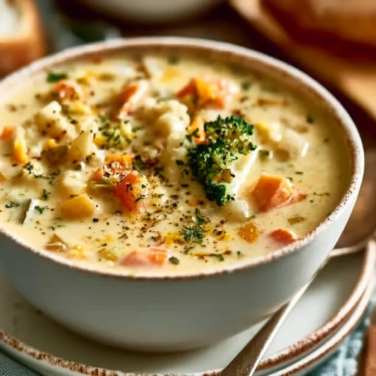Bowl of creamy vegetable soup for cozy nights