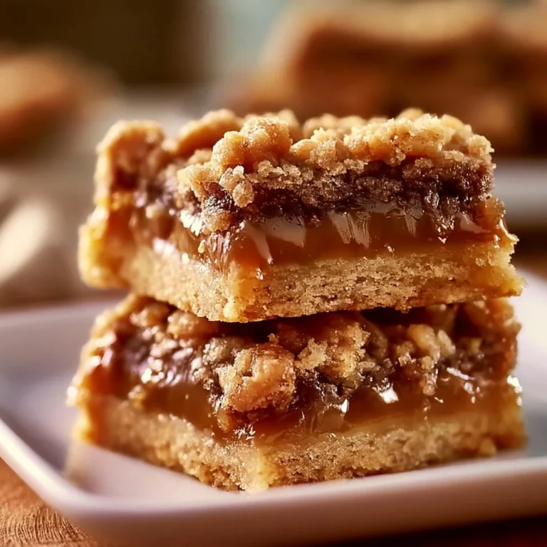 Indulgent caramel crush bars with rich layers of caramel and chocolate