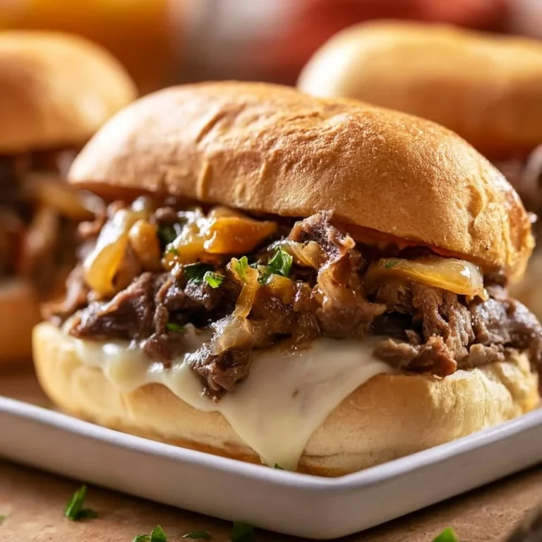 Philly Cheesesteak sandwich made in a slow cooker or Instant Pot
