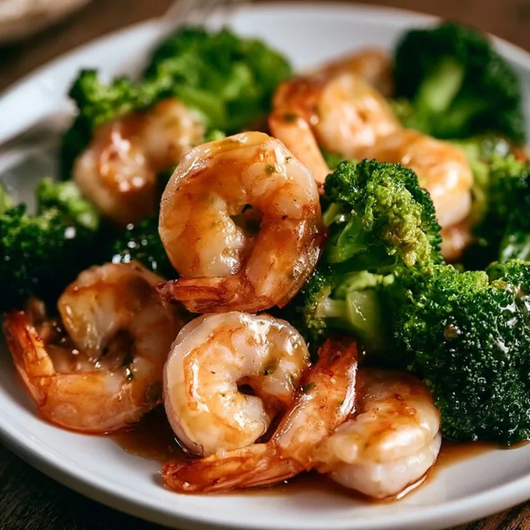 Shrimp and broccoli stir-fry served in a bowl with colorful vegetables